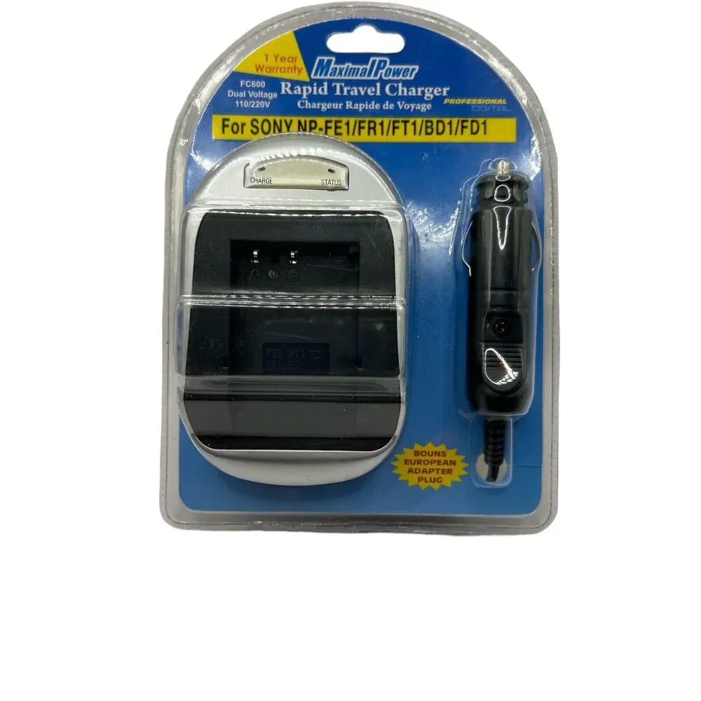 Rapid Travel Charger FC600 for Sony NP-BG1/BK1 Maximal Power New In Package - Picture 5 of 5